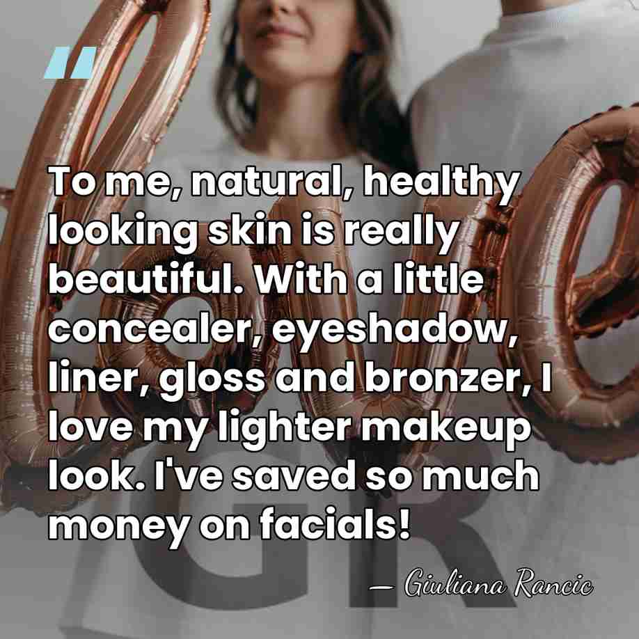 To me, natural, healthy looking skin is really beautiful. With a little&hellip; - Giuliana Rancic