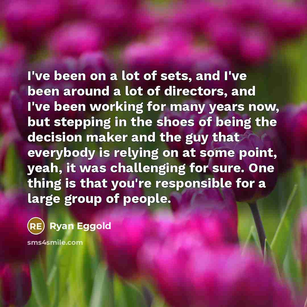 “I've been on a lot of sets, and I've been…” quote by Ryan Eggold