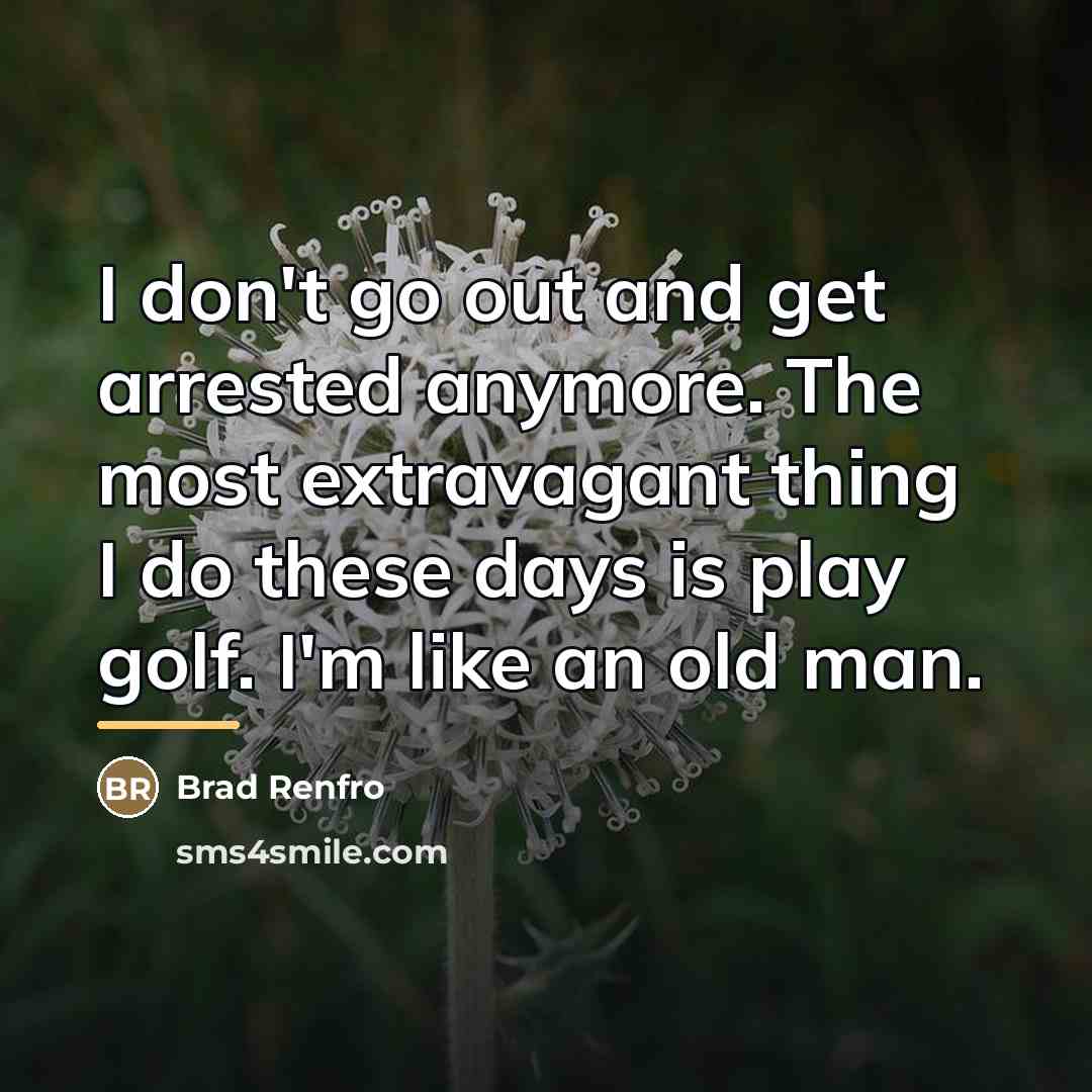 “I don't go out and get arrested anymore. The most…” quote by Brad Renfro