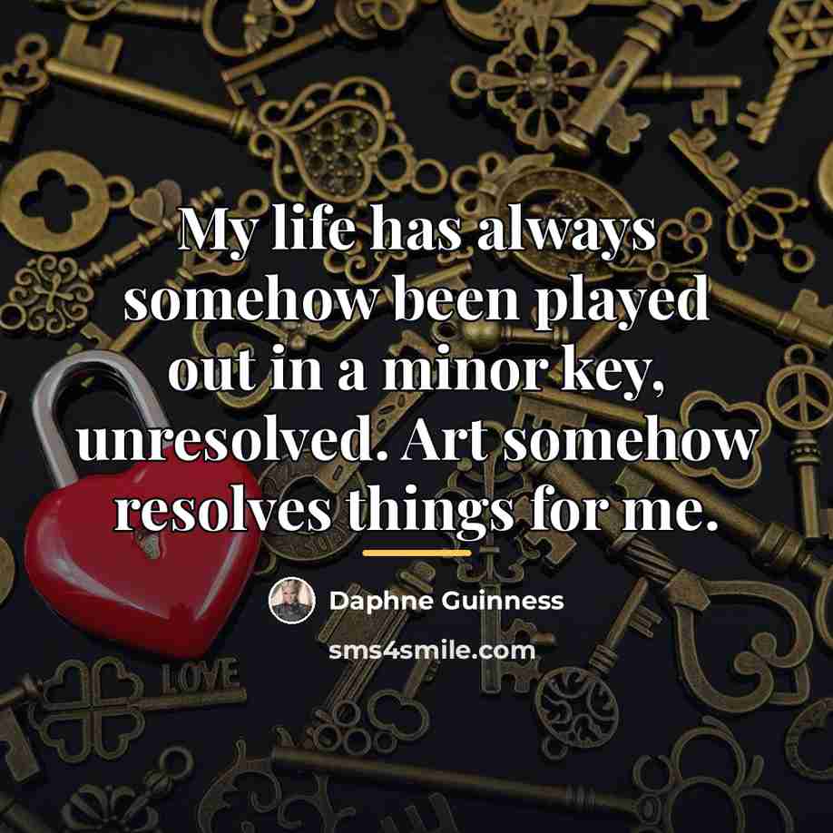 “My life has always somehow been played out in a…” quote by Daphne Guinness
