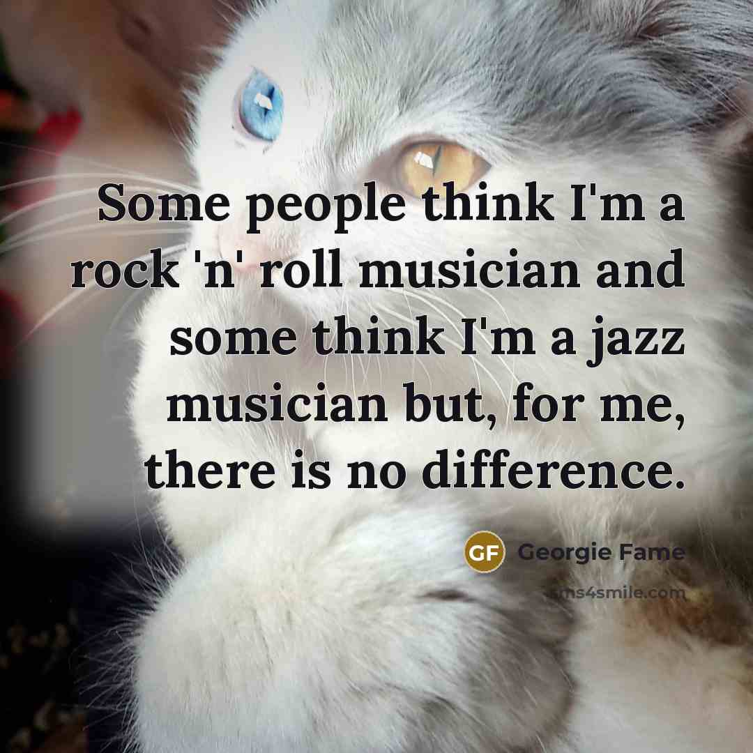 “Some people think I'm a rock 'n' roll musician and…” quote by Georgie Fame