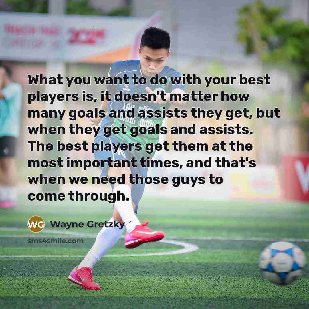 “What you want to do with your best players is,…” quote by Wayne Gretzky