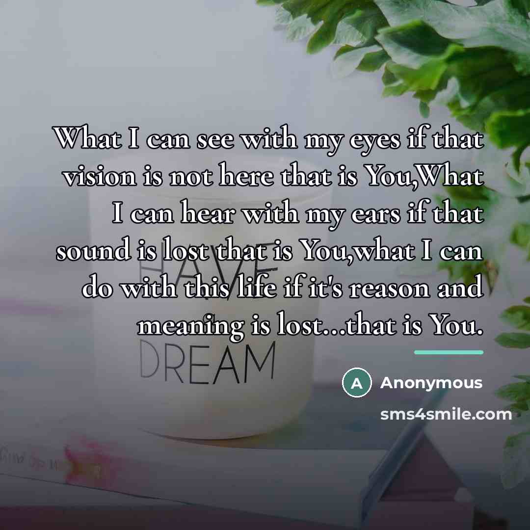 “What I can see with my eyes if that vision…” quote by Anonymous