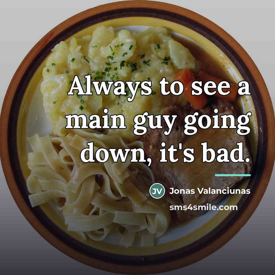 “Always to see a main guy going down, it's bad.…” quote by Jonas Valanciunas