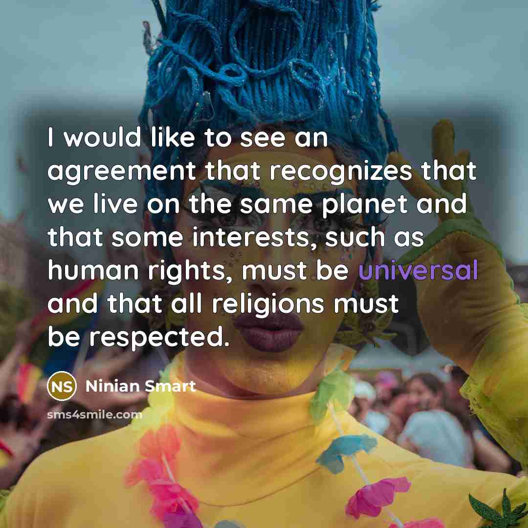 “I would like to see an agreement that recognizes that…” quote by Ninian Smart