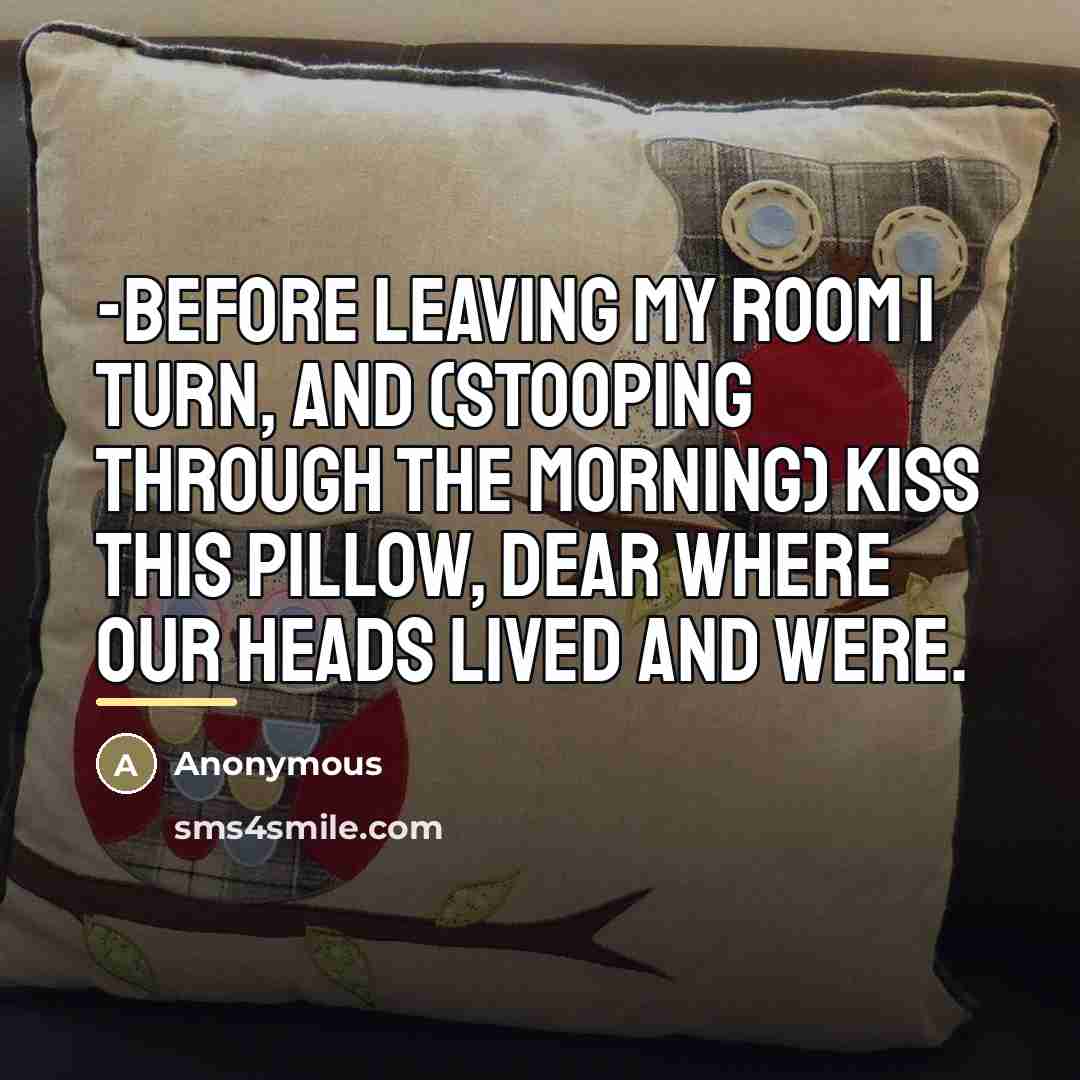 “-Before leaving my room i turn, and (stooping through the…” quote by Anonymous