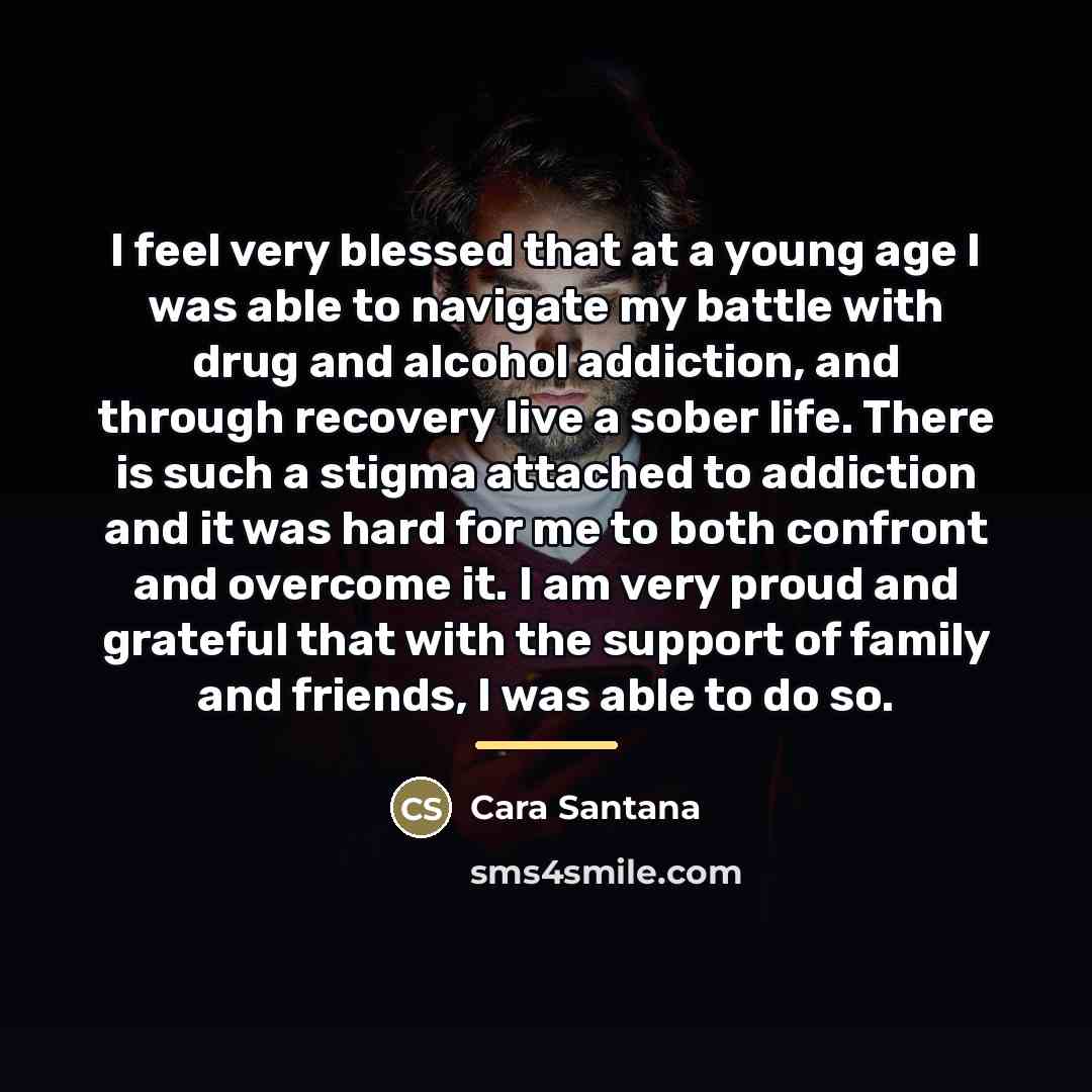 “I feel very blessed that at a young age I…” quote by Cara Santana