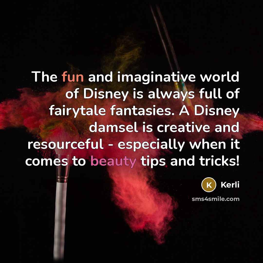 “The fun and imaginative world of Disney is always full…” quote by Kerli