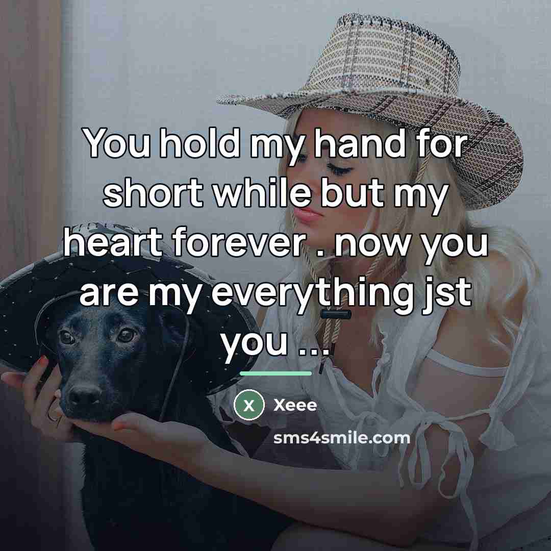 “You hold my hand for short while but my heart…” quote by Xeee