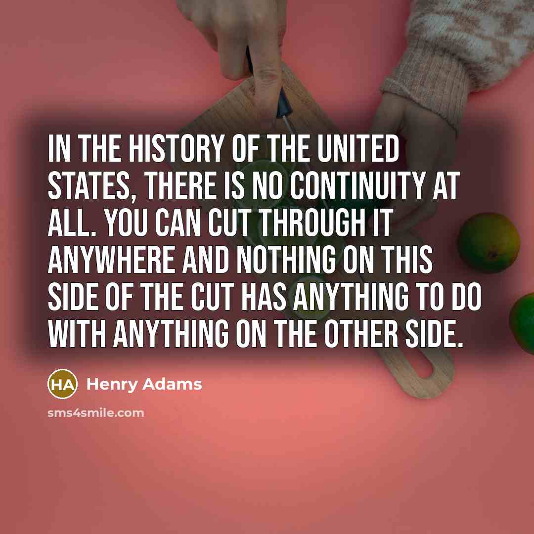 “In the history of the United States, there is no…” quote by Henry Adams