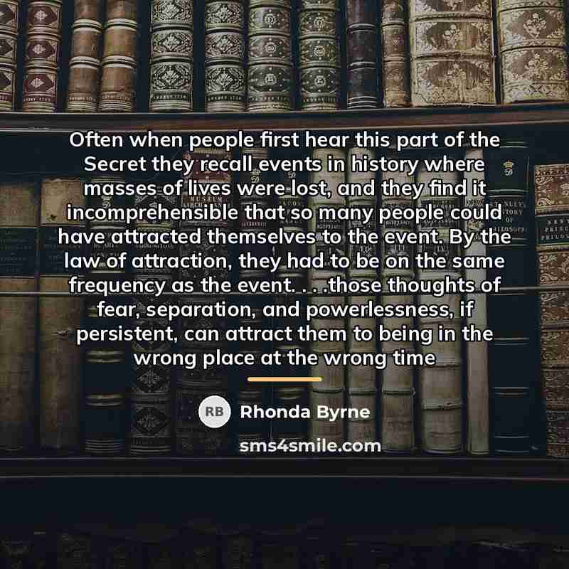 “Often when people first hear this part of the Secret…” quote by Rhonda Byrne