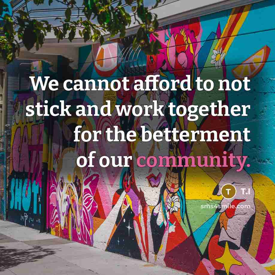 “We cannot afford to not stick and work together for the betterment of our community.” quote by T.I