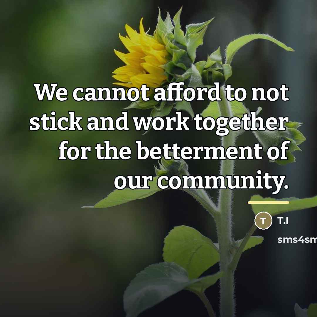 “We cannot afford to not stick and work together for…” quote by T.I