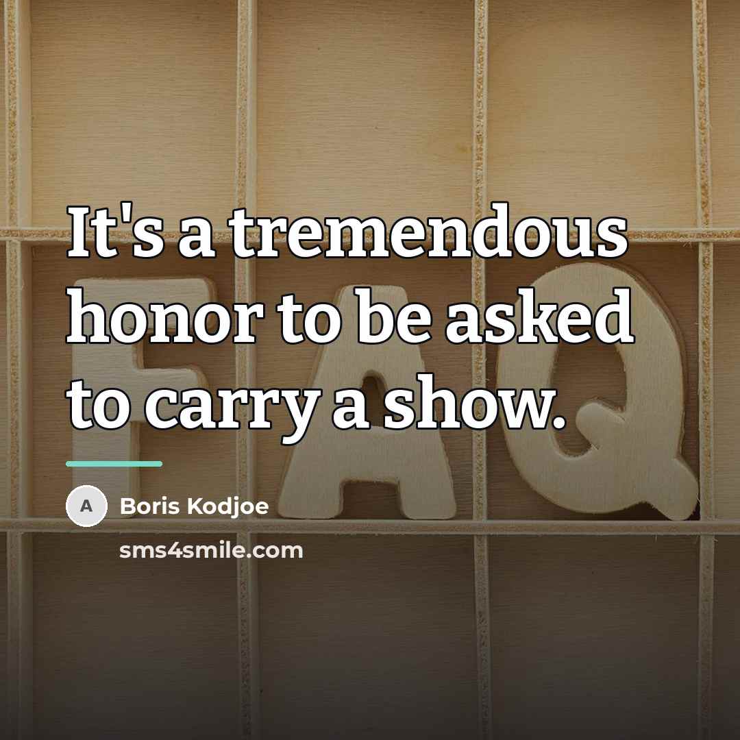“It's a tremendous honor to be asked to carry a…” quote by Boris Kodjoe