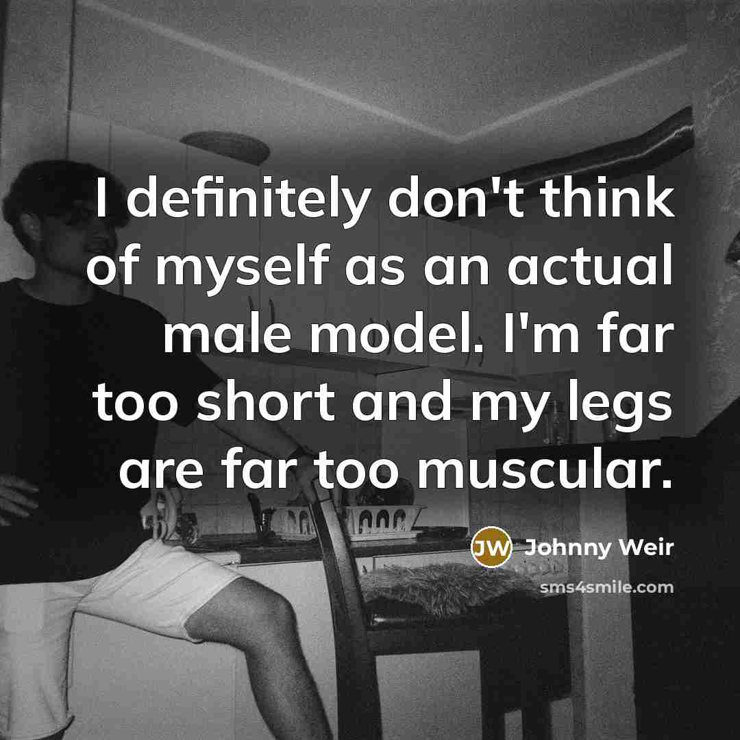 “I definitely don't think of myself as an actual male…” quote by Johnny Weir