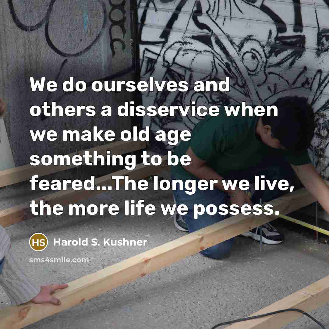“We do ourselves and others a disservice when we make…” quote by Harold S. Kushner
