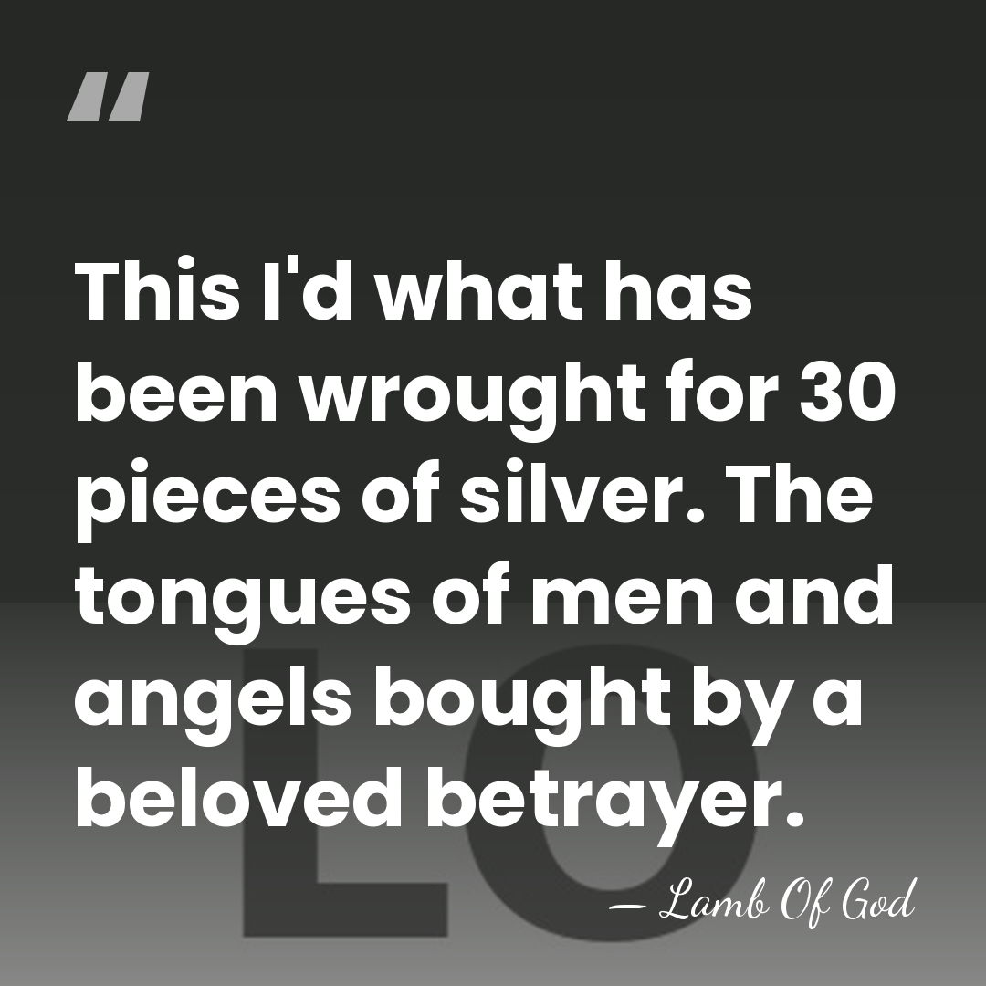 This I'd what has been wrought for 30 pieces of silver. The&hellip; - Lamb Of God