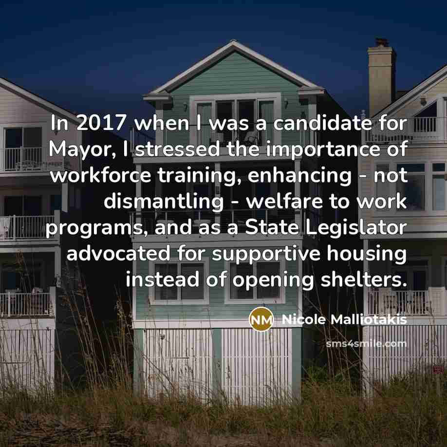 “In 2017 when I was a candidate for Mayor, I…” quote by Nicole Malliotakis
