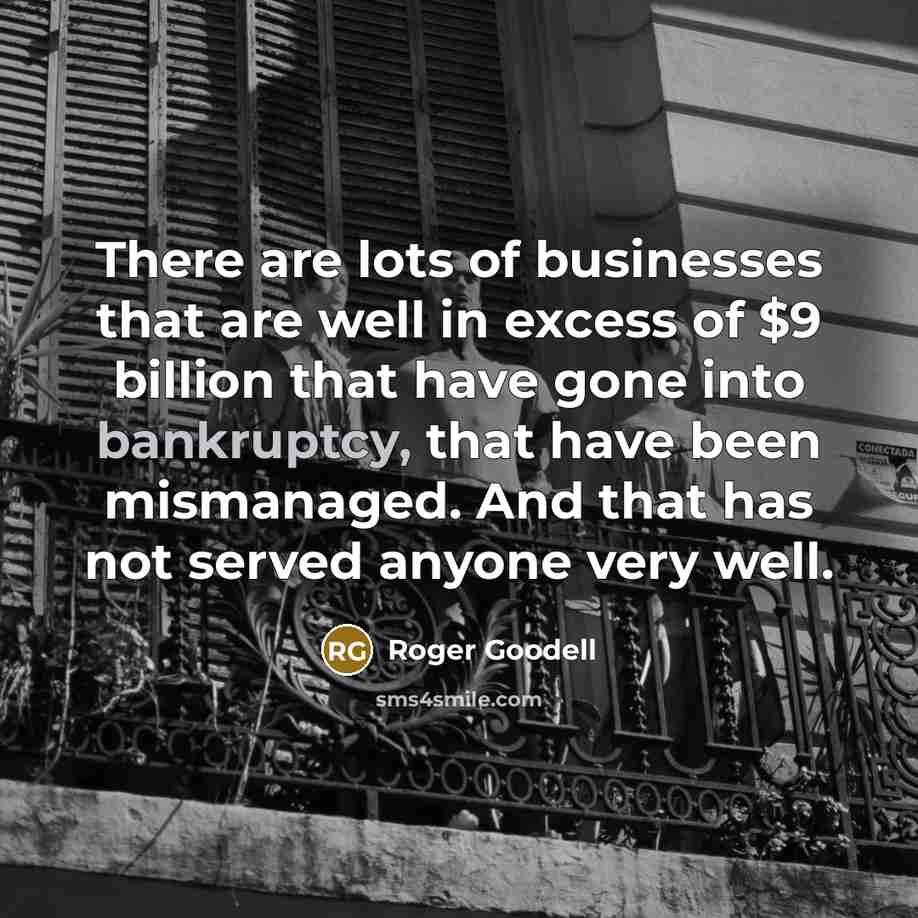 “There are lots of businesses that are well in excess…” quote by Roger Goodell