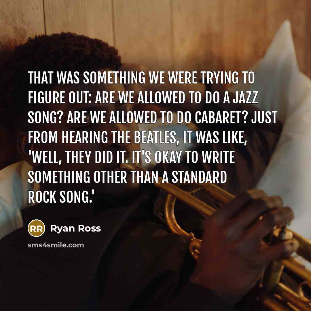 “That was something we were trying to figure out: Are…” quote by Ryan Ross