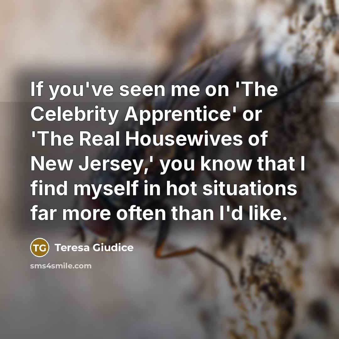 “If you've seen me on 'The Celebrity Apprentice' or 'The…” quote by Teresa Giudice