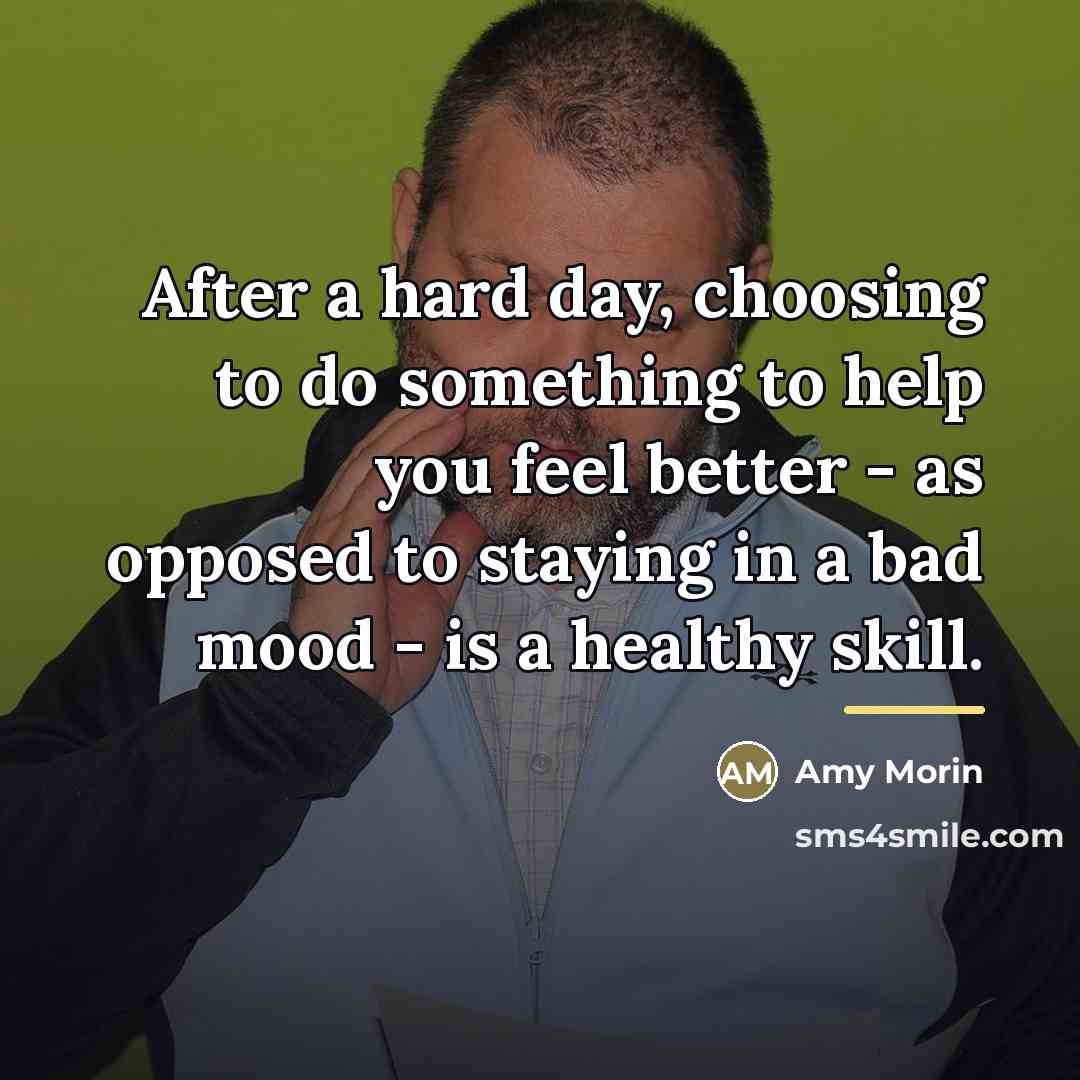“After a hard day, choosing to do something to help…” quote by Amy Morin