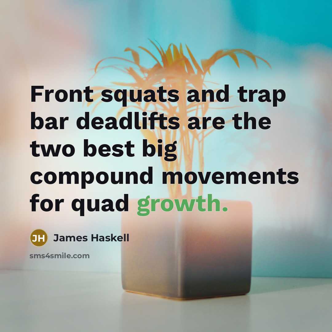 “Front squats and trap bar deadlifts are the two best…” quote by James Haskell