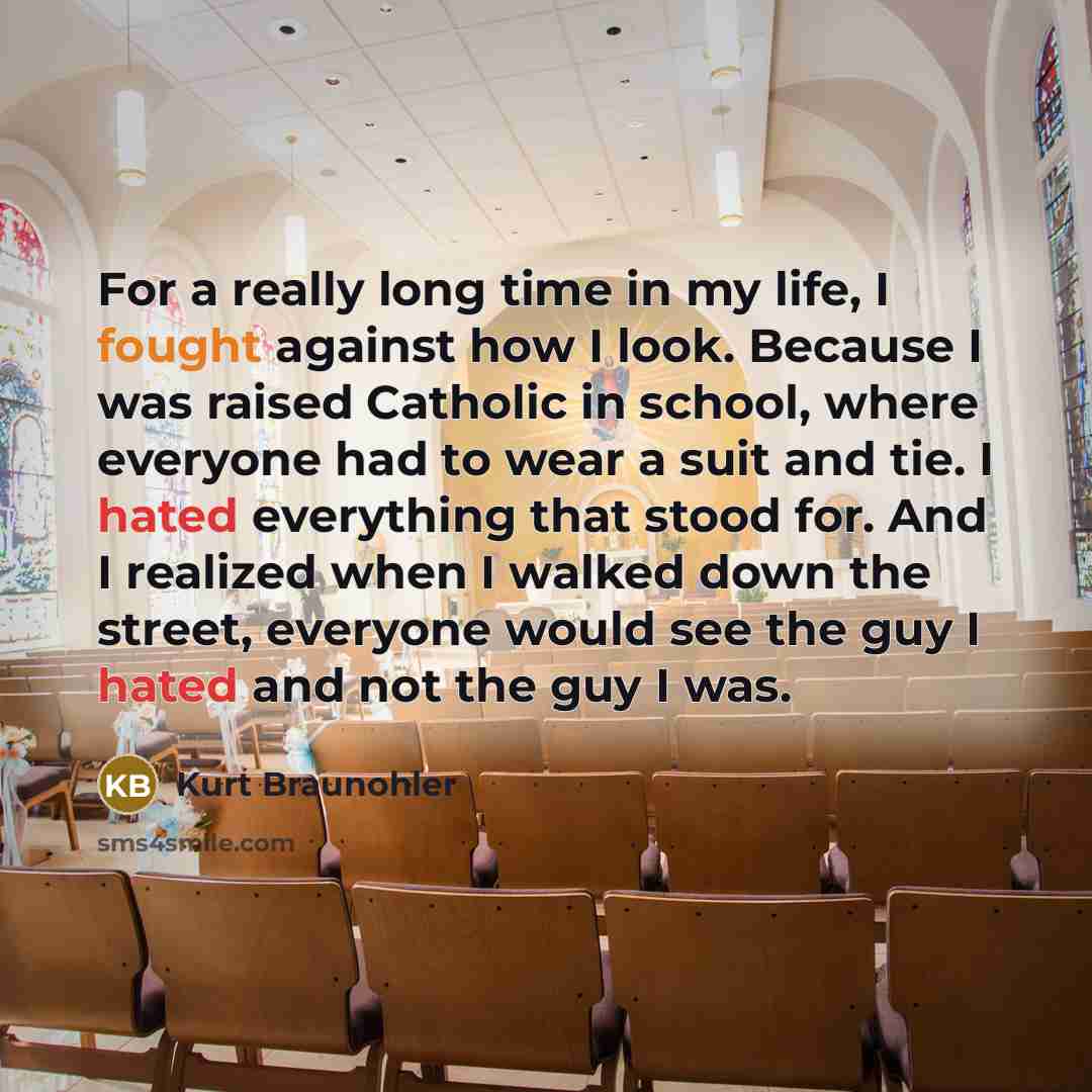 “For a really long time in my life, I fought…” quote by Kurt Braunohler