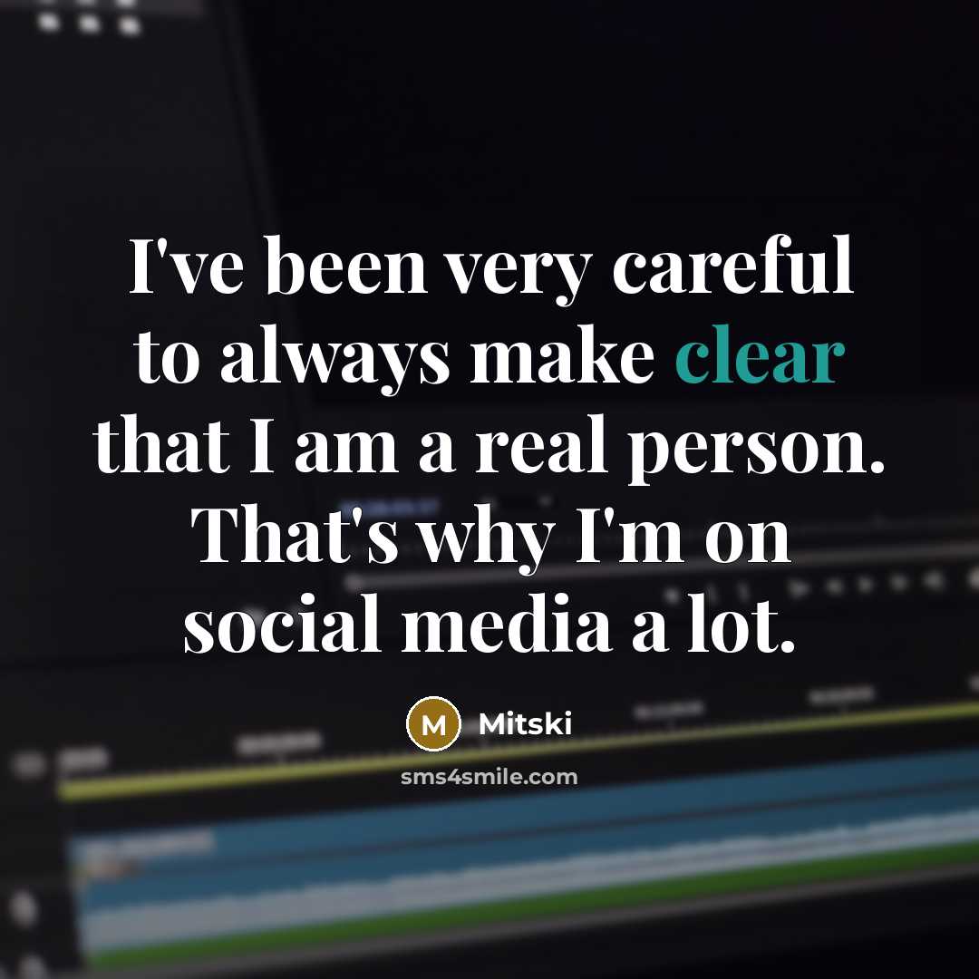 “I've been very careful to always make clear that I…” quote by Mitski