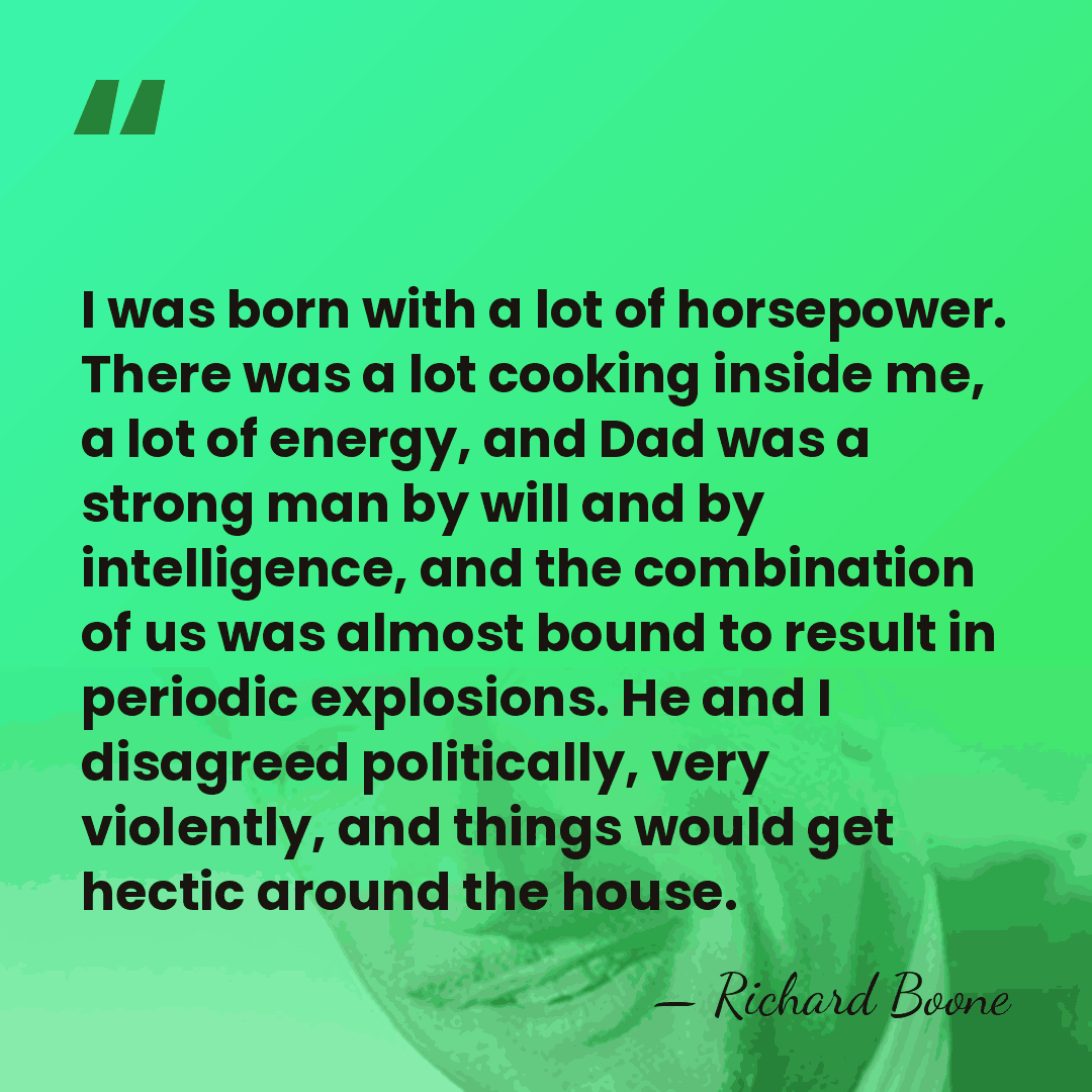 I was born with a lot of horsepower. There was a lot&hellip; - Richard Boone