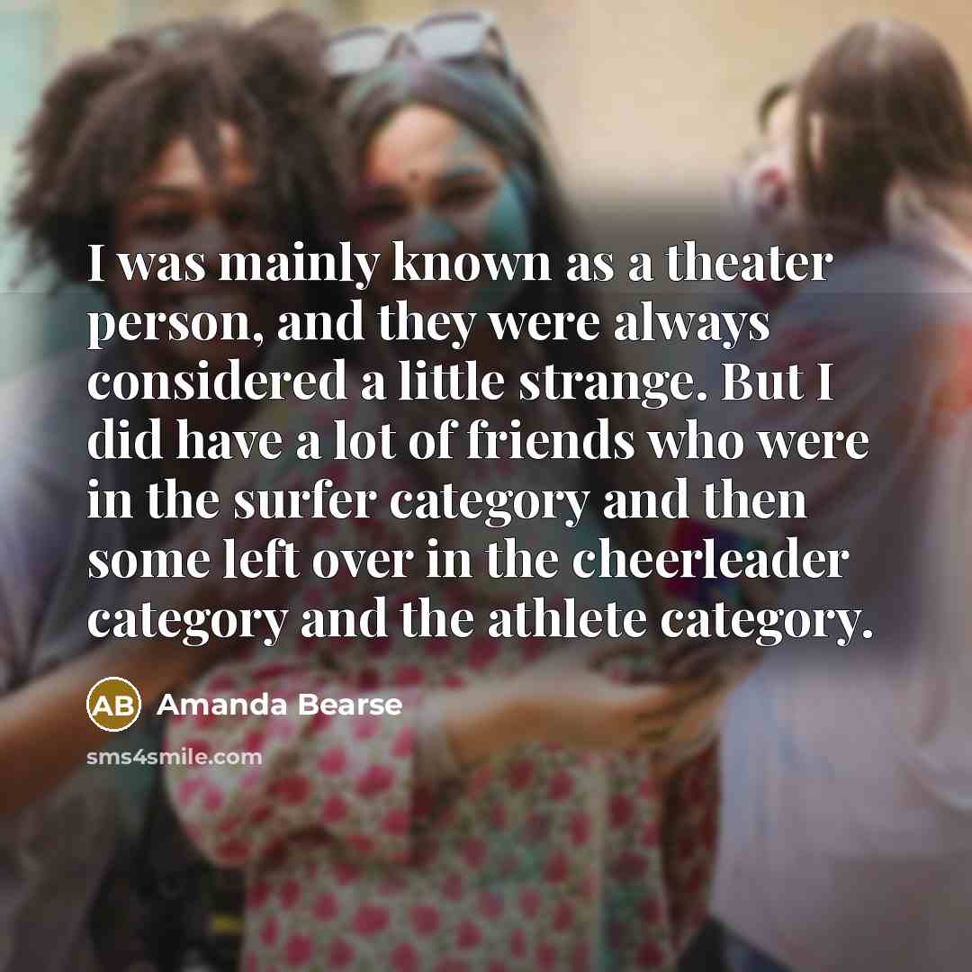 “I was mainly known as a theater person, and they…” quote by Amanda Bearse