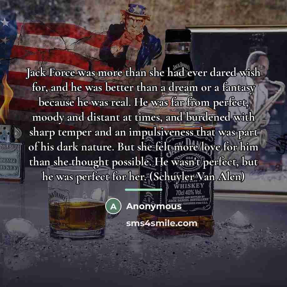 “Jack Force was more than she had ever dared wish…” quote by Anonymous