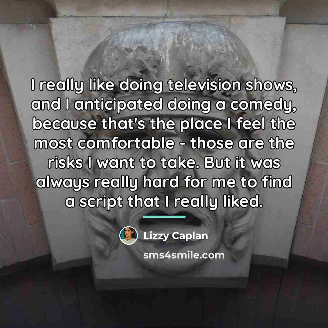 “I really like doing television shows, and I anticipated doing…” quote by Lizzy Caplan