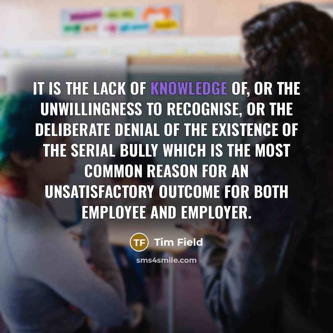 “It is the lack of knowledge of, or the unwillingness…” quote by Tim Field
