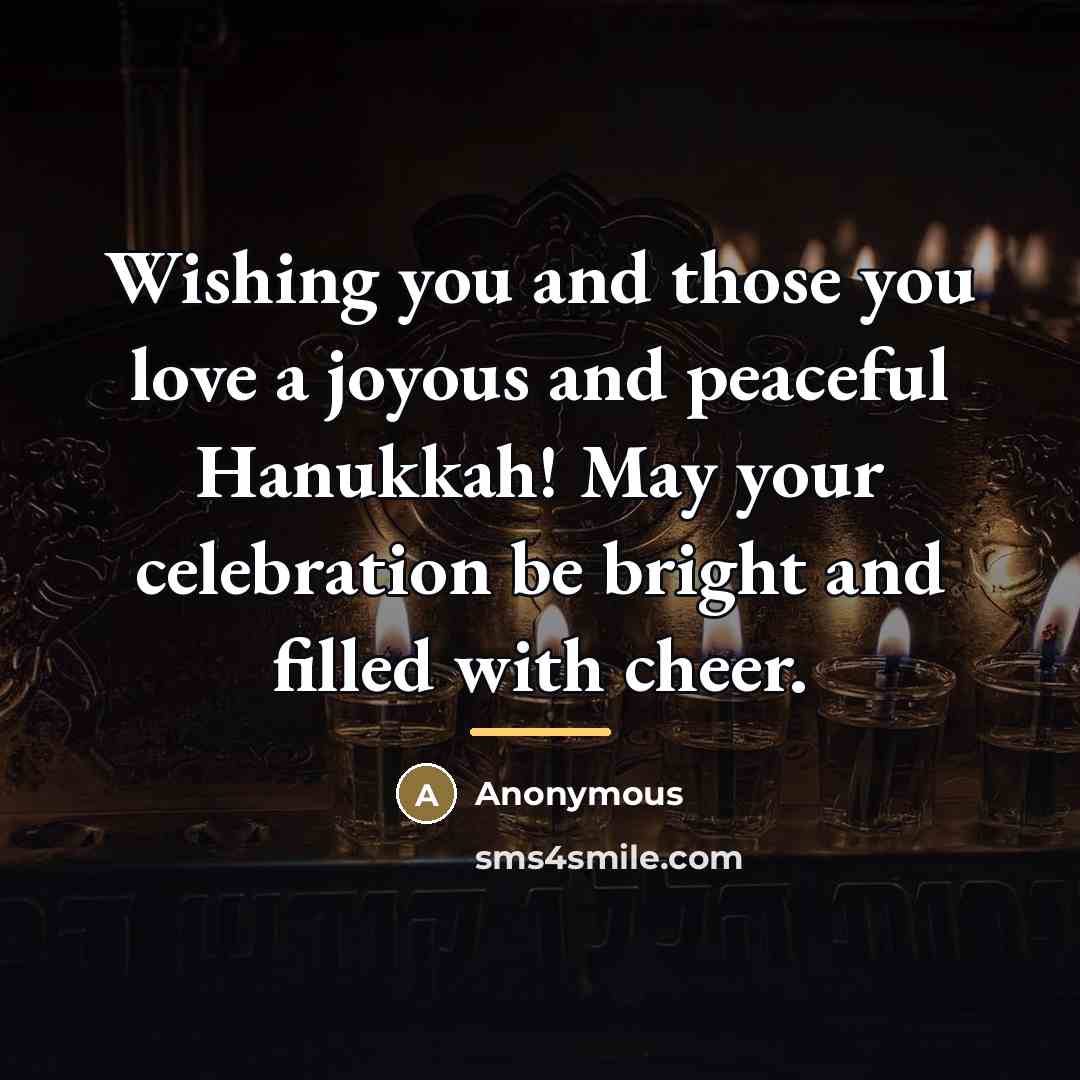 “Wishing you and those you love a joyous and peaceful…” quote by Anonymous