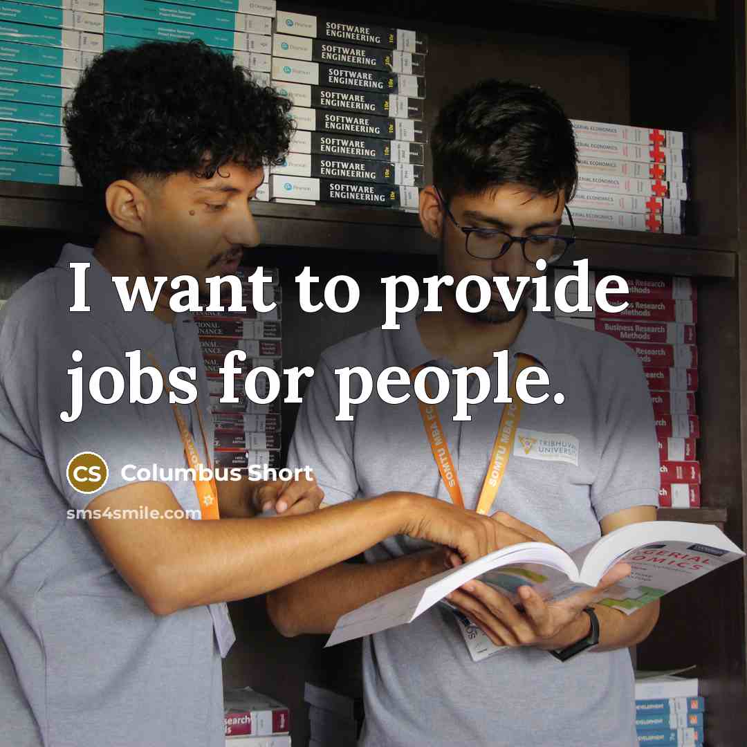 “I want to provide jobs for people.…” quote by Columbus Short