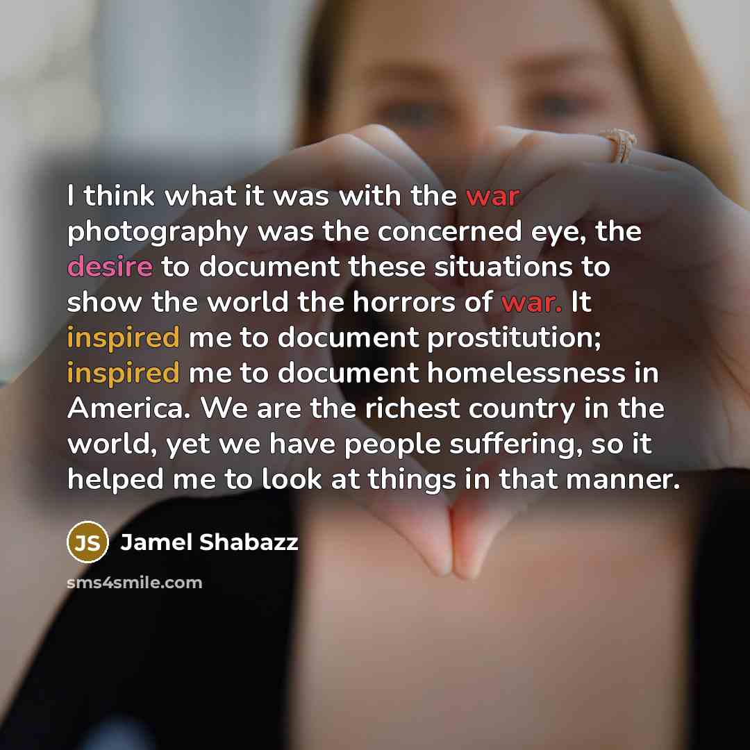 “I think what it was with the war photography was…” quote by Jamel Shabazz