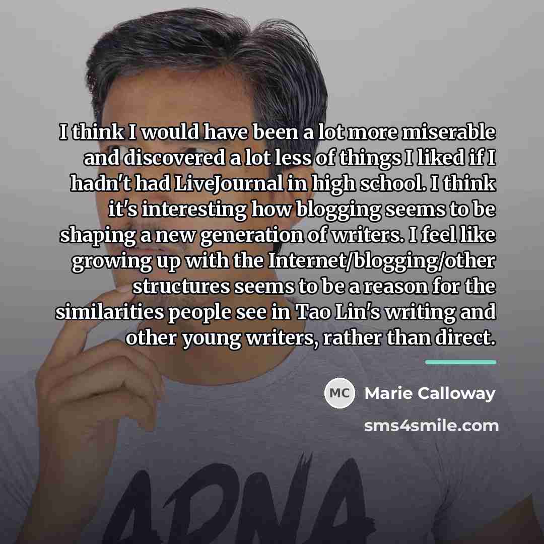 “I think I would have been a lot more miserable…” quote by Marie Calloway