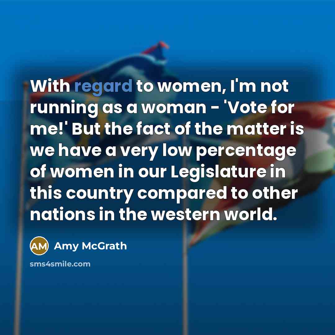 “With regard to women, I'm not running as a woman…” quote by Amy McGrath
