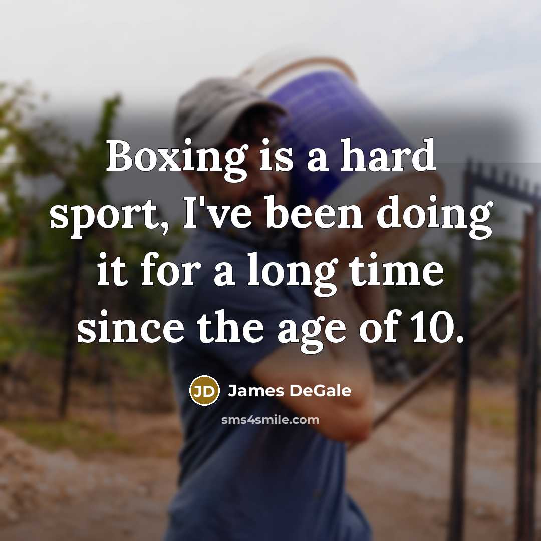 “Boxing is a hard sport, I've been doing it for…” quote by James DeGale