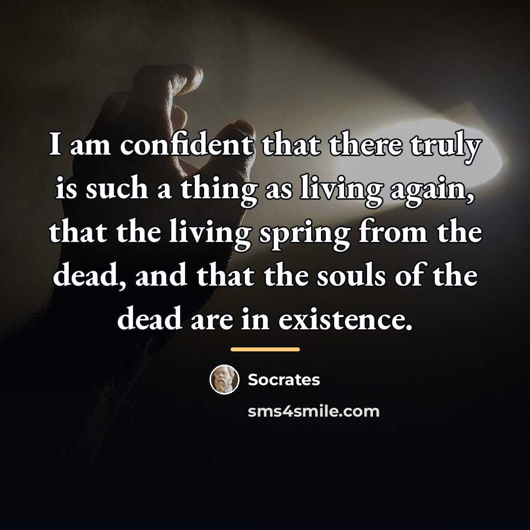 “I am confident that there truly is such a thing…” quote by Socrates