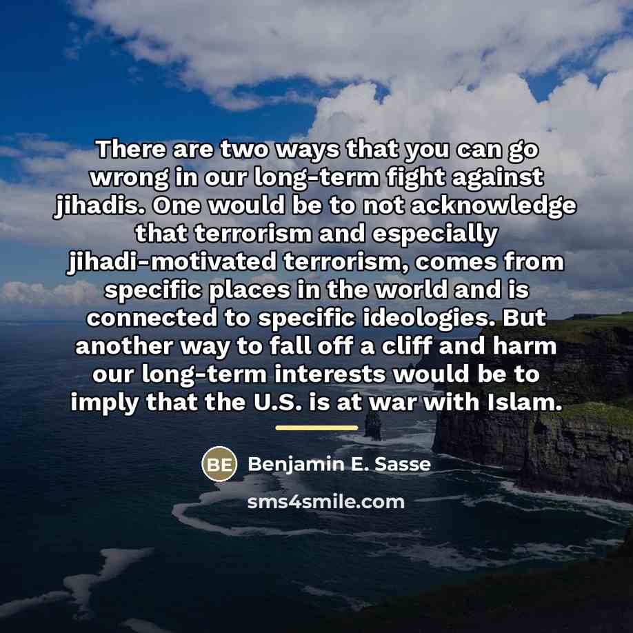 “There are two ways that you can go wrong in…” quote by Benjamin E. Sasse