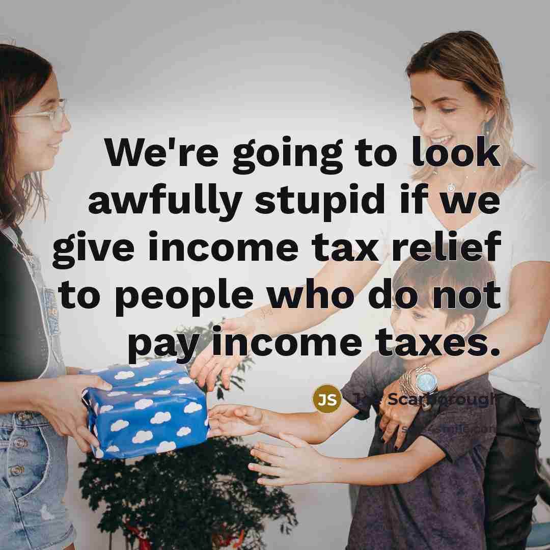 “We're going to look awfully stupid if we give income…” quote by Joe Scarborough