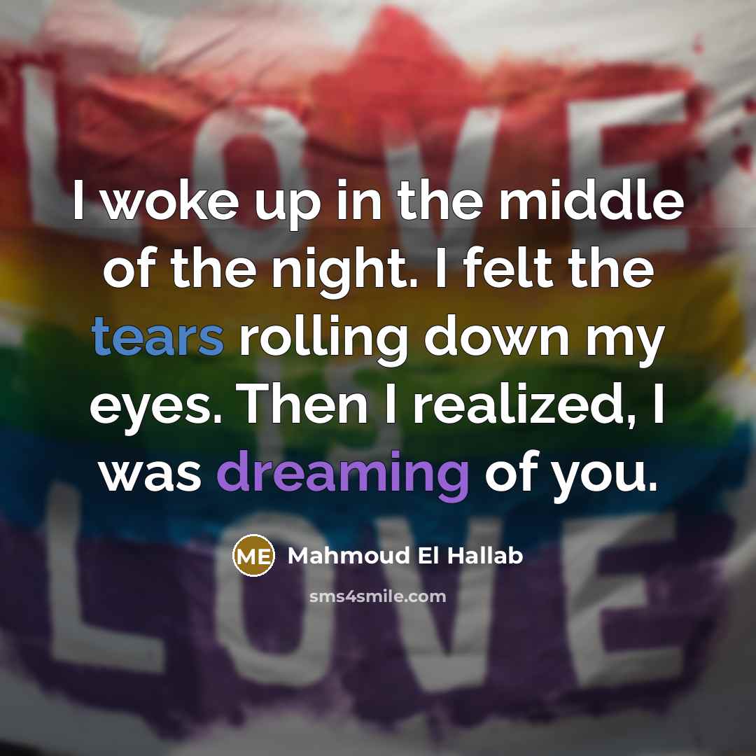 “I woke up in the middle of the night. I…” quote by Mahmoud El Hallab