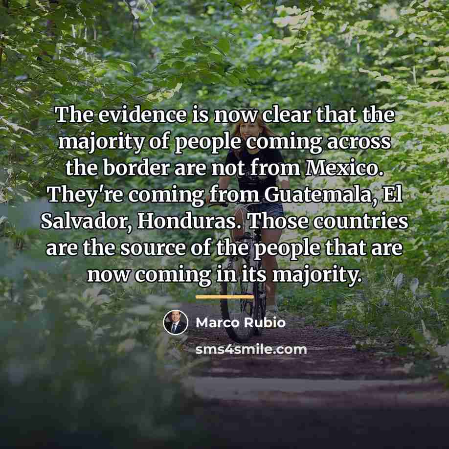 “The evidence is now clear that the majority of people…” quote by Marco Rubio