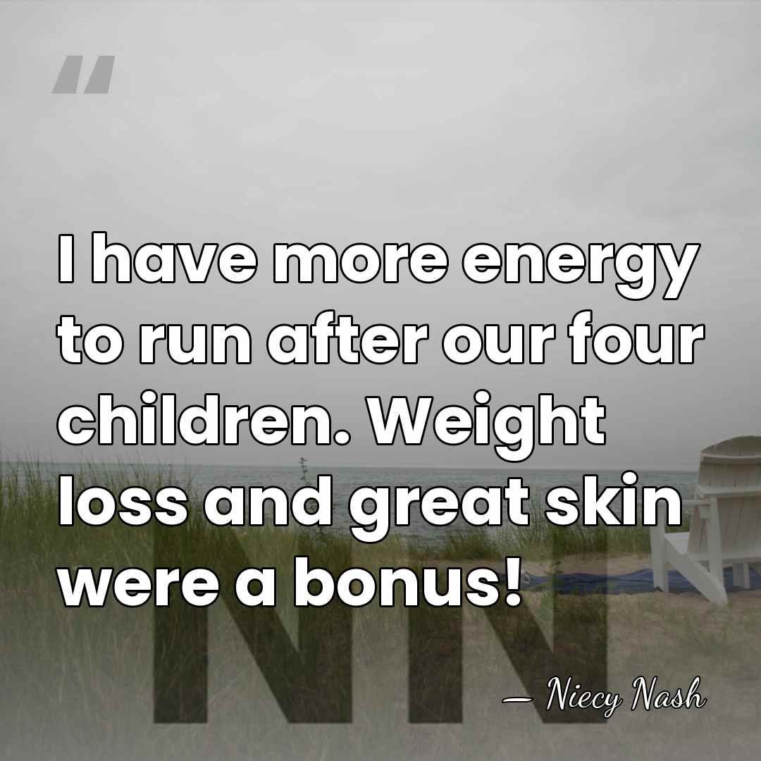 I have more energy to run after our four children. Weight loss&hellip; - Niecy Nash