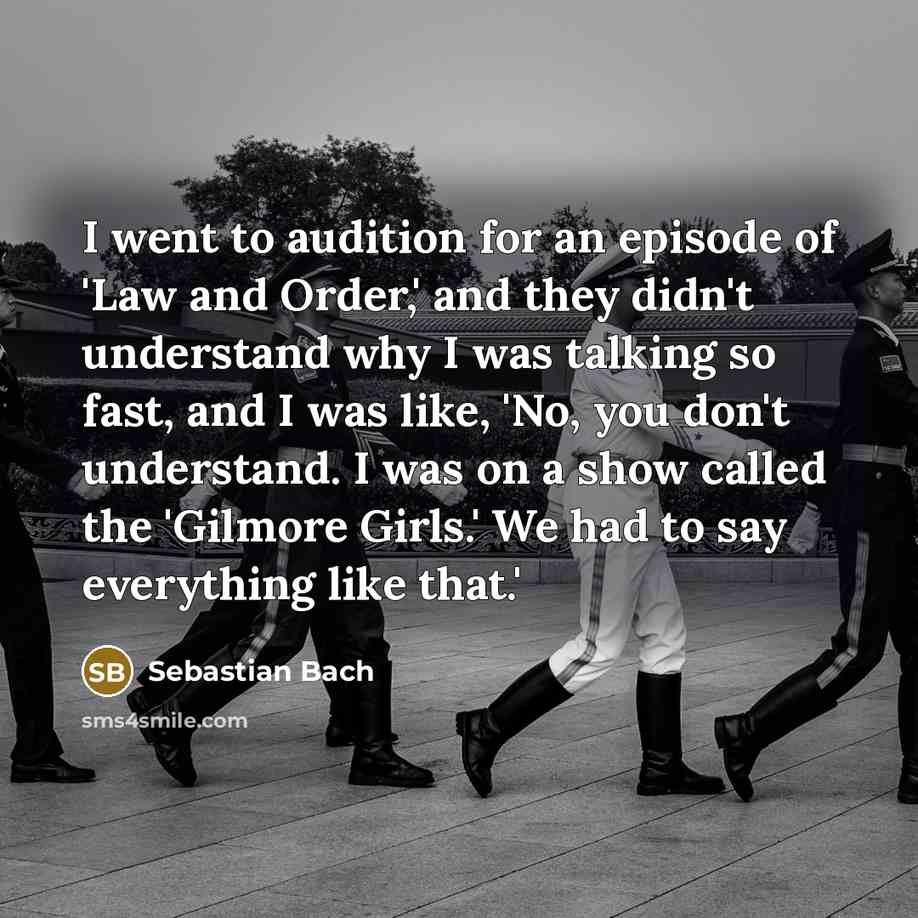 “I went to audition for an episode of 'Law and…” quote by Sebastian Bach