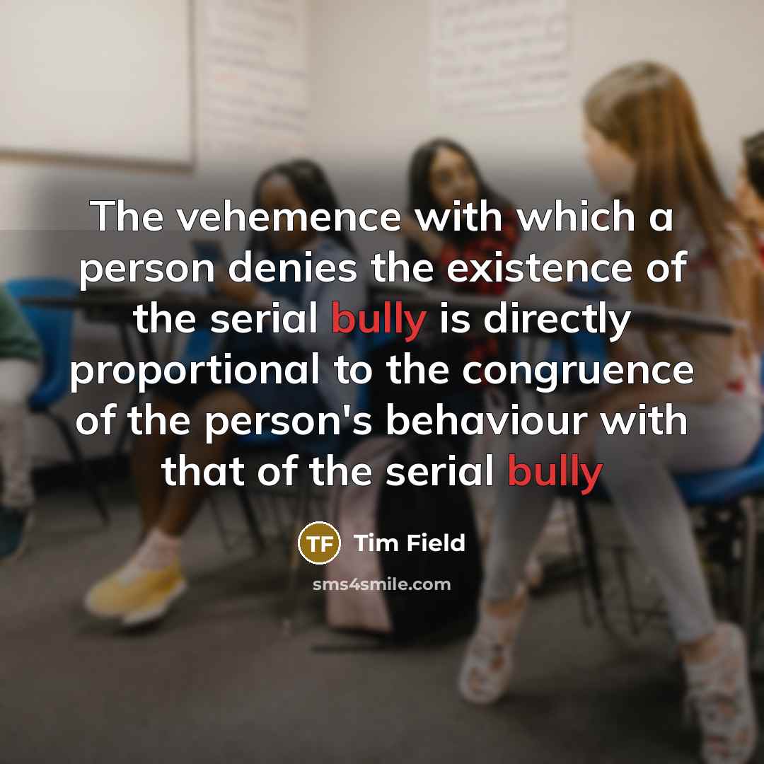 “The vehemence with which a person denies the existence of…” quote by Tim Field