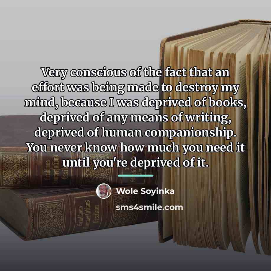 “Very conscious of the fact that an effort was being…” quote by Wole Soyinka
