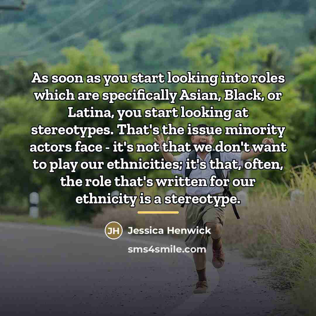 “As soon as you start looking into roles which are…” quote by Jessica Henwick
